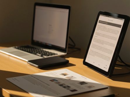 나무 도마 위에 놓인 황금빛 감자튀김과 바삭한 닭날개, 붉은 파프리카 조각과 허브 가지