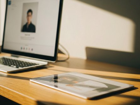 분무기와 솔, 고무장갑이 나무 바닥에 놓여 있고, 주변에 세제 용기와 청소 도구들이 배치된 모습